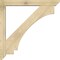 Ekena Millwork Imperial Slat Rough Sawn Bracket w/ Offset Brace, Douglas Fir, 6"W x 44"D x 44"H BKT0604X44X44IMP06RDF - alternate 4
